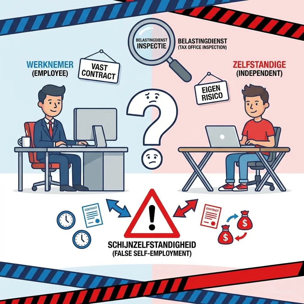 Schijnzelfstandigheid 2026: Nieuwe Wet, Risico's en Wat ZZP'ers Nu Moeten Weten