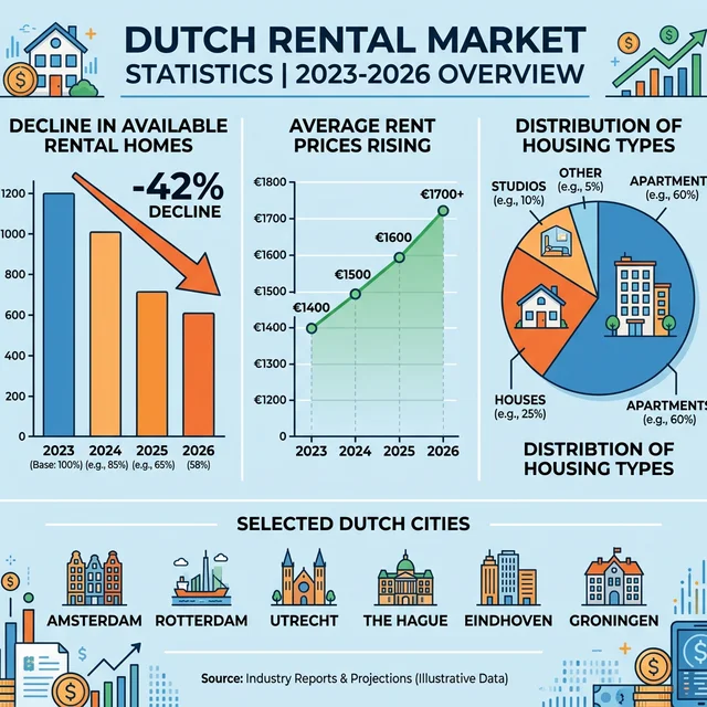 Daling huurmarkt Nederland 2023-2026