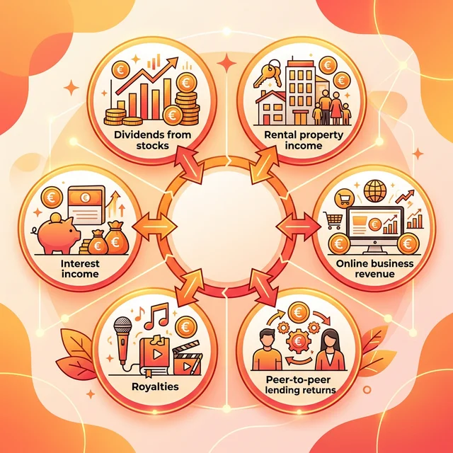 Passief inkomen bronnen schema