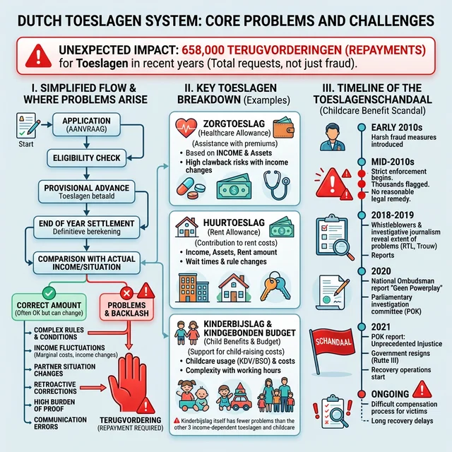 Toeslagensysteem problemen en terugvorderingen overzicht