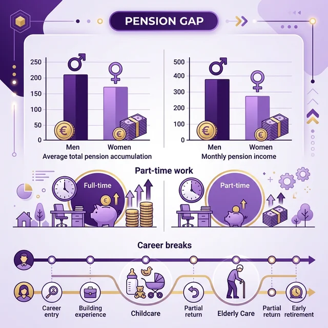 Pensioengat vrouwen vs mannen